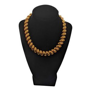 Vintage Napier Gold‎ Tone 16" Collar Choker Necklace